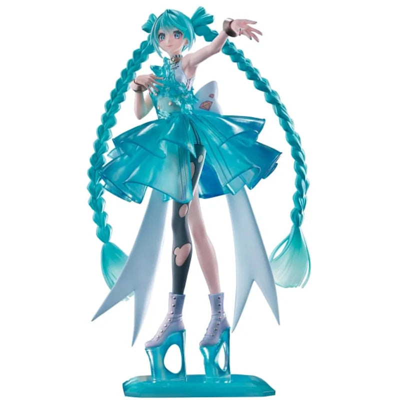 Genuine Bandai Banpresto Hatsune Miku Banpresto Evolve Clearluxe-Emeraldgem Original Anime Figure Model Collector Figurine Toys
