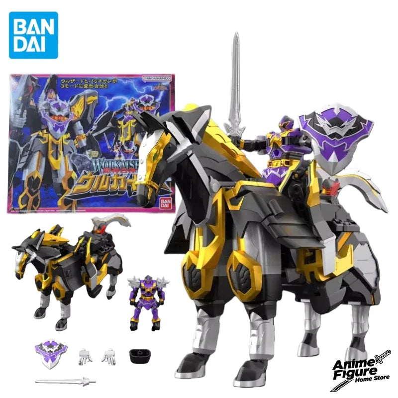 100%Original in Stock Bandai SMP Mahou Sentai Magiranger Black Wolf Caesar Demon God Combine Anime Character Assemble Toy Model