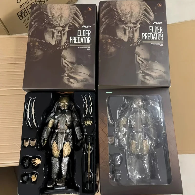 In Stock 1/6 Predator Hc Flower Crab Elder B C Version Scarred Predator Action Figure Model Desktop Collection Decoration Toy