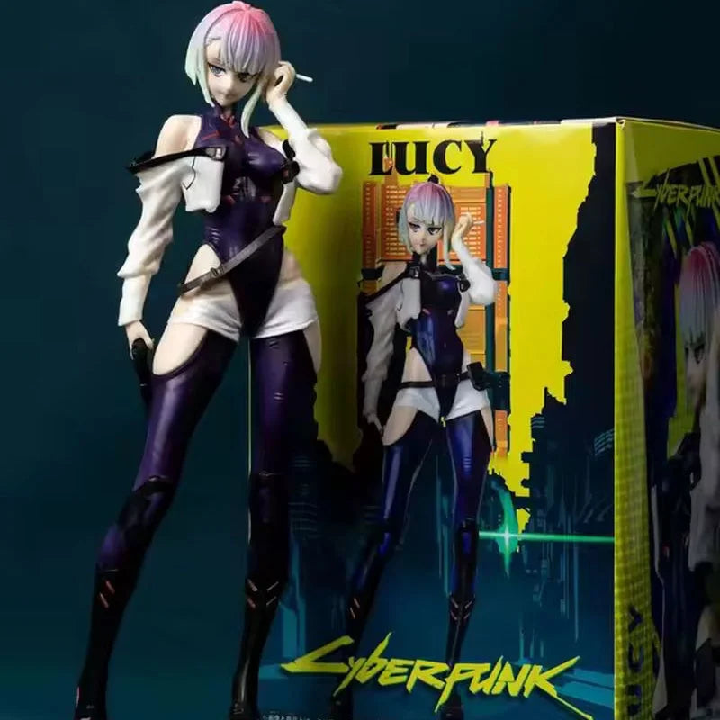 Cyberpunk Edgerunners Rebecca Standing Model High Detail Clear Toy Gift Cool Action Figure Collectible Toys & Hobbies