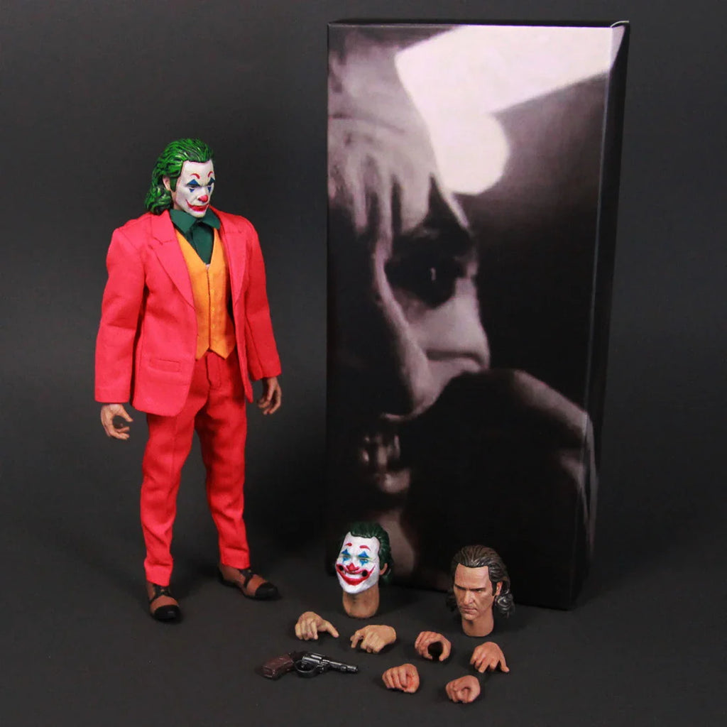 DCU The Joker 6" Actionfigur Clown-Gesicht Joaquin Phoenix Todd Phillips Film 1:12 Eins:12 Kleidung Spielzeug Puppenmodell
