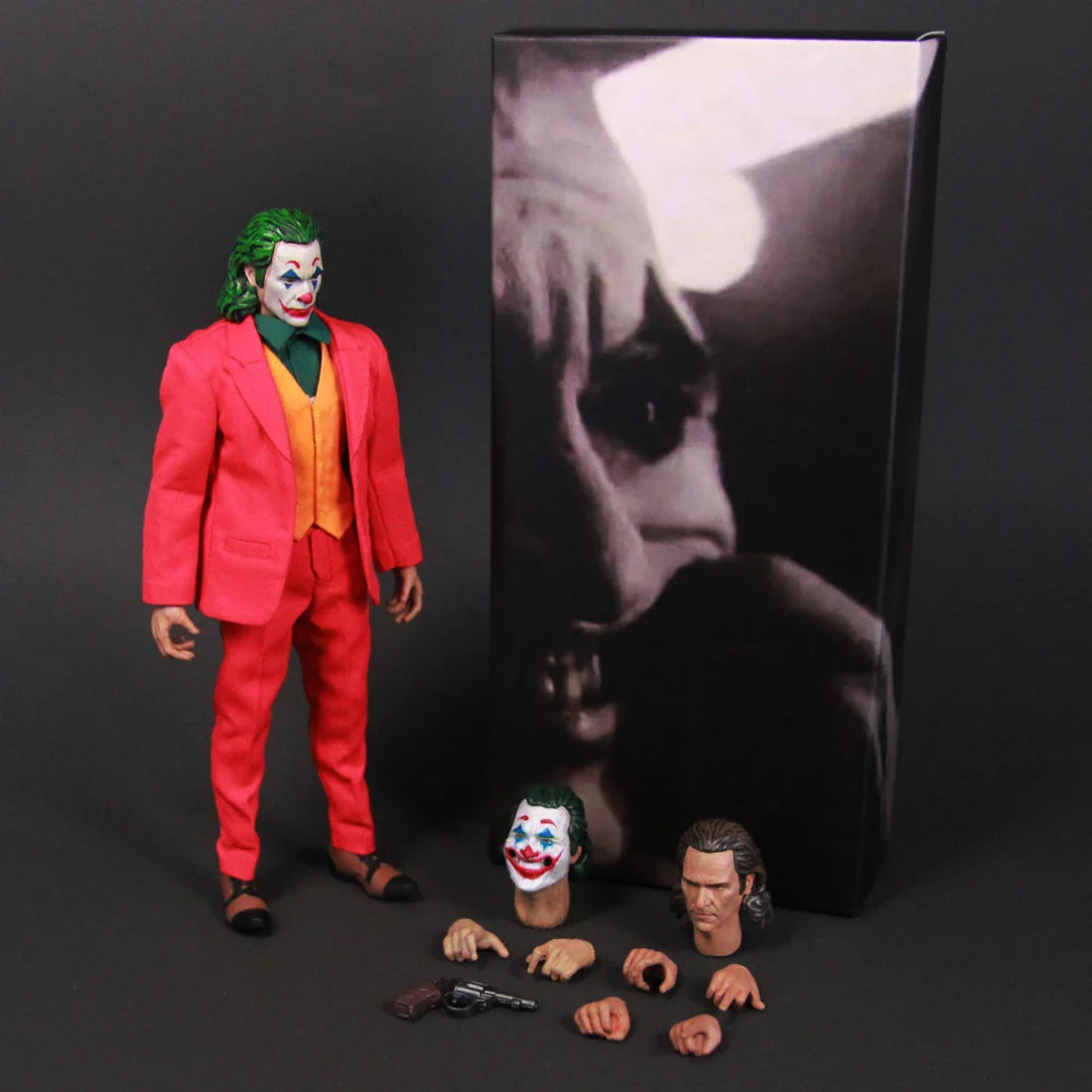 DCU The Joker 6" Actionfigur Clown-Gesicht Joaquin Phoenix Todd Phillips Film 1:12 Eins:12 Kleidung Spielzeug Puppenmodell