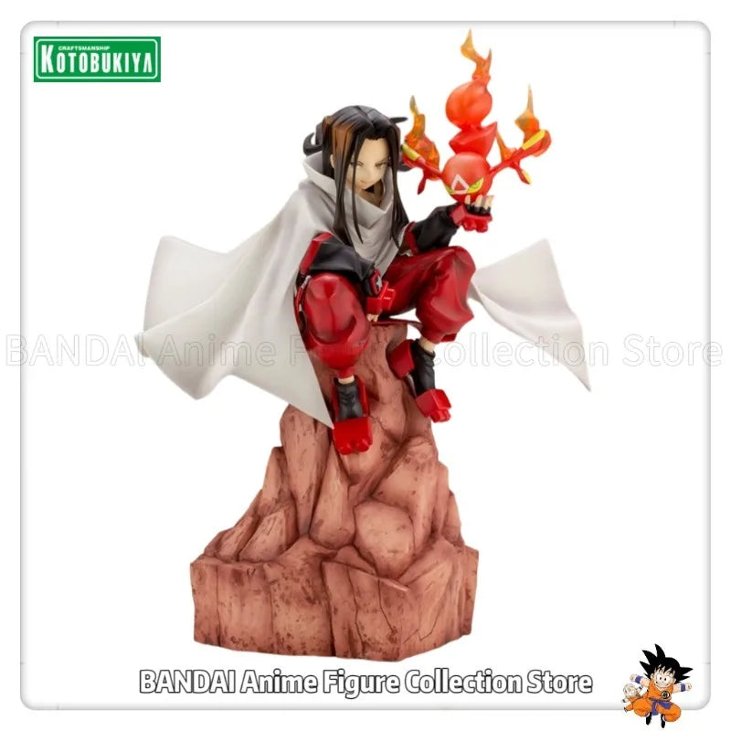 Original Kotobukiya ARTFX J SHAMAN KING Hao Asakura Anime Humanoid Toys Decoration Gift