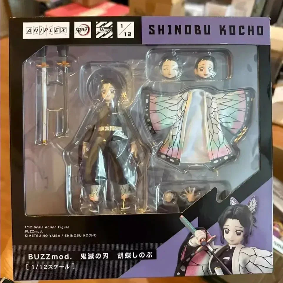 In Stock New 1/12 Aniplex BUZZmod Shinobu Kocho Kimetsu No Yaiba Demon Slayer Action Figures Model Toy Brinquedos Figura