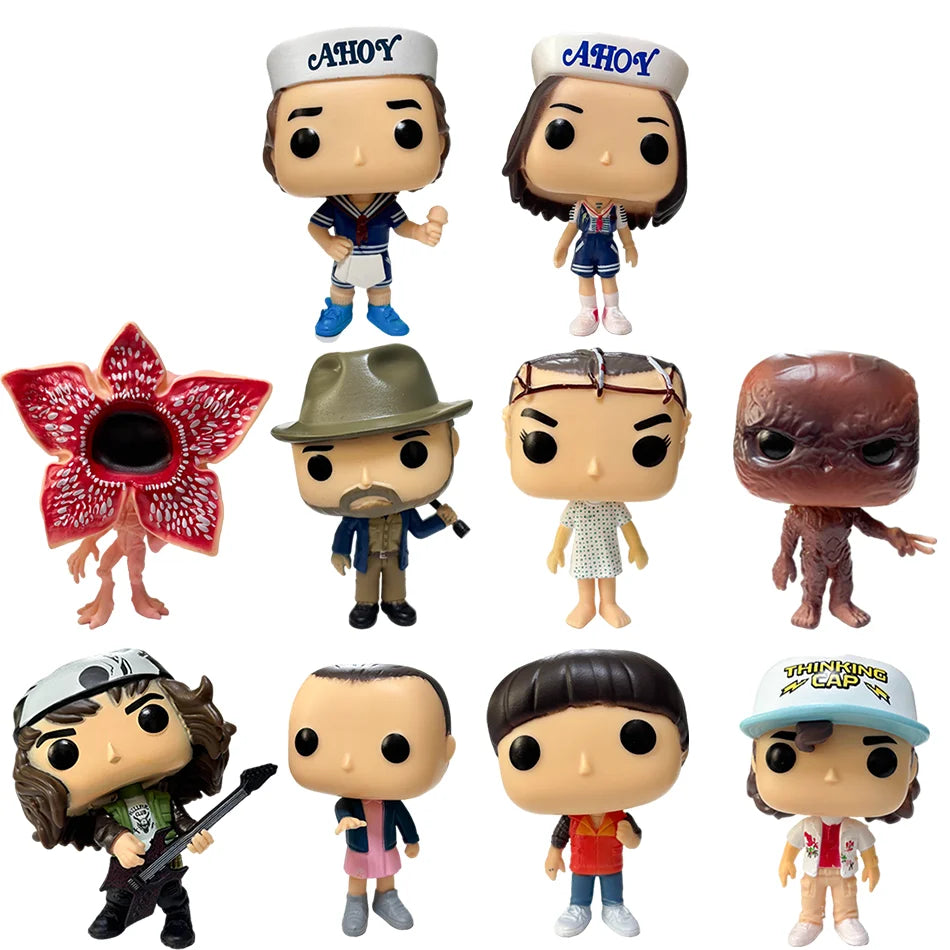 Anime Strangers Things Figure Jane Ives/Will Byers/Mike Wheeler Action Figure Cosplay Vinyl ornament Figures Toy New Year gift