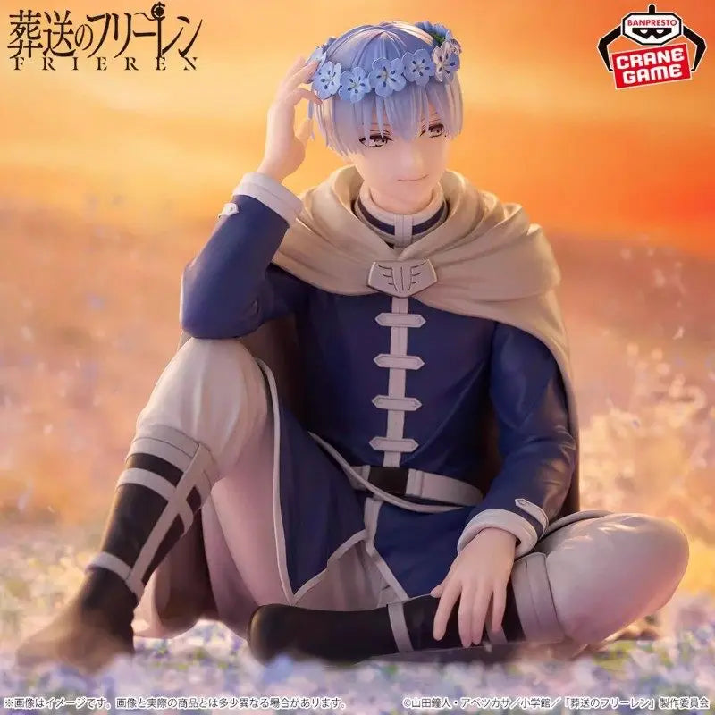 Authentic Bandai Frieren Beyond Journey'S End Espresto Flower Crown Frieren Himmel Pvc Anime Collectible Figures 13cm 15cm Toys