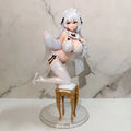 26cm Anime Girl Chair Kneeling Pose Action Figure Model Statue for Desktop Decoration Collectible Robot Toy