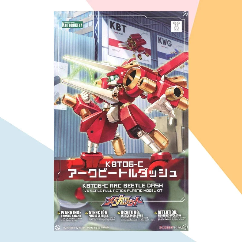 Original Kotobukiya Medabots KBT06-C ARC BEETLE DASH Anime full Figure Model Collection Toy Gift