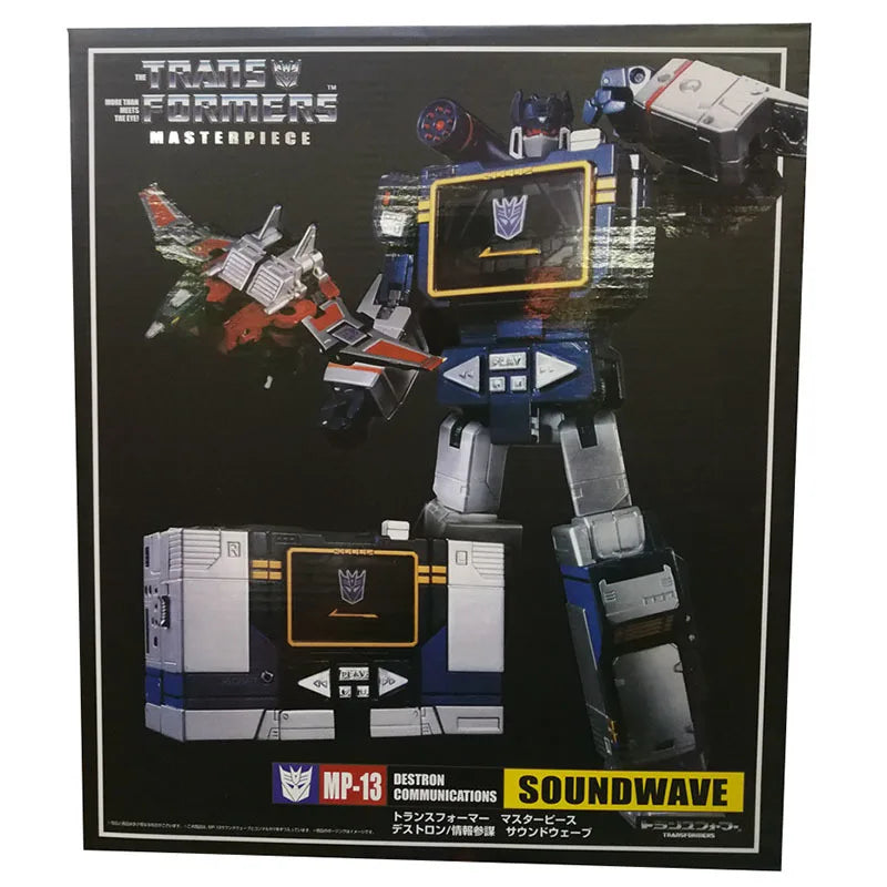 THF THF-01J Soundwave 25cm KO MP13 Masterpiece Transformation Action Figure Toy Soundblaster Movie Model Deformation Car Robot