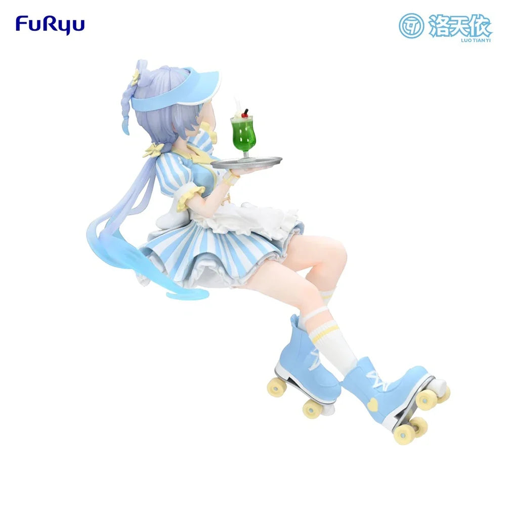100% Original FuRyu Noodle Stopper Figure Vsinger Luo Tianyi Waitress Ver. Anime Figure Action Figure Model Decoration Kawaii