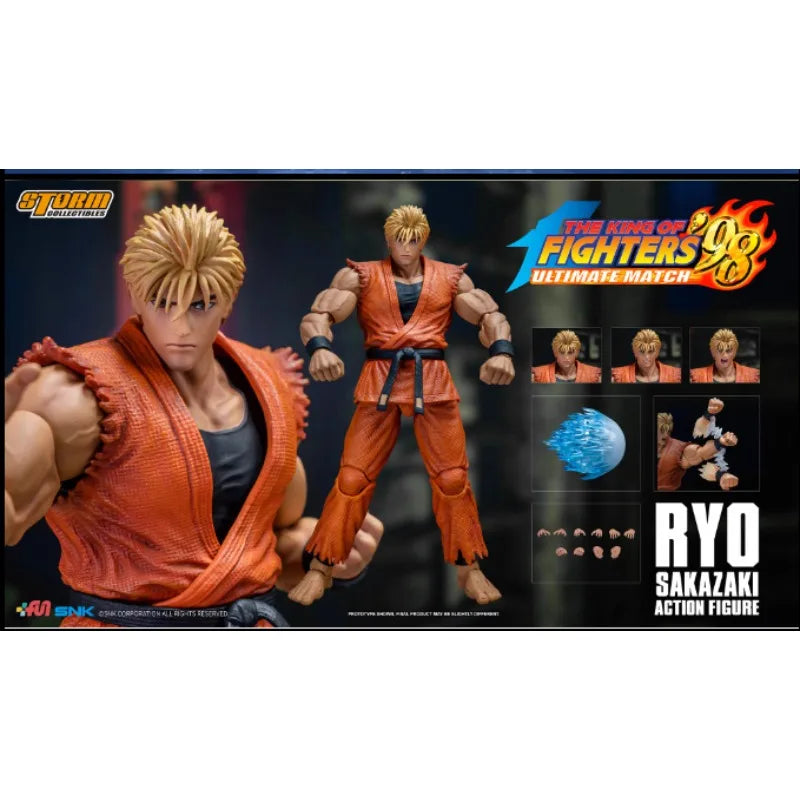 New Storm Toys Original 1/12 KOF King of Fighters 98 Ryo Sakazaki Game Mobile Doll Model Handmade Toy Gift Collection in Stock