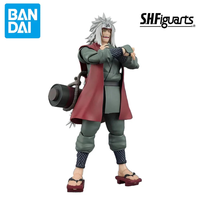 BANDAI Original MODEL KIT GUNDAM SHF JIRAIYA Anime Action Figure Assembly Model Toys Model Gifts for Boys Collectible Ornaments