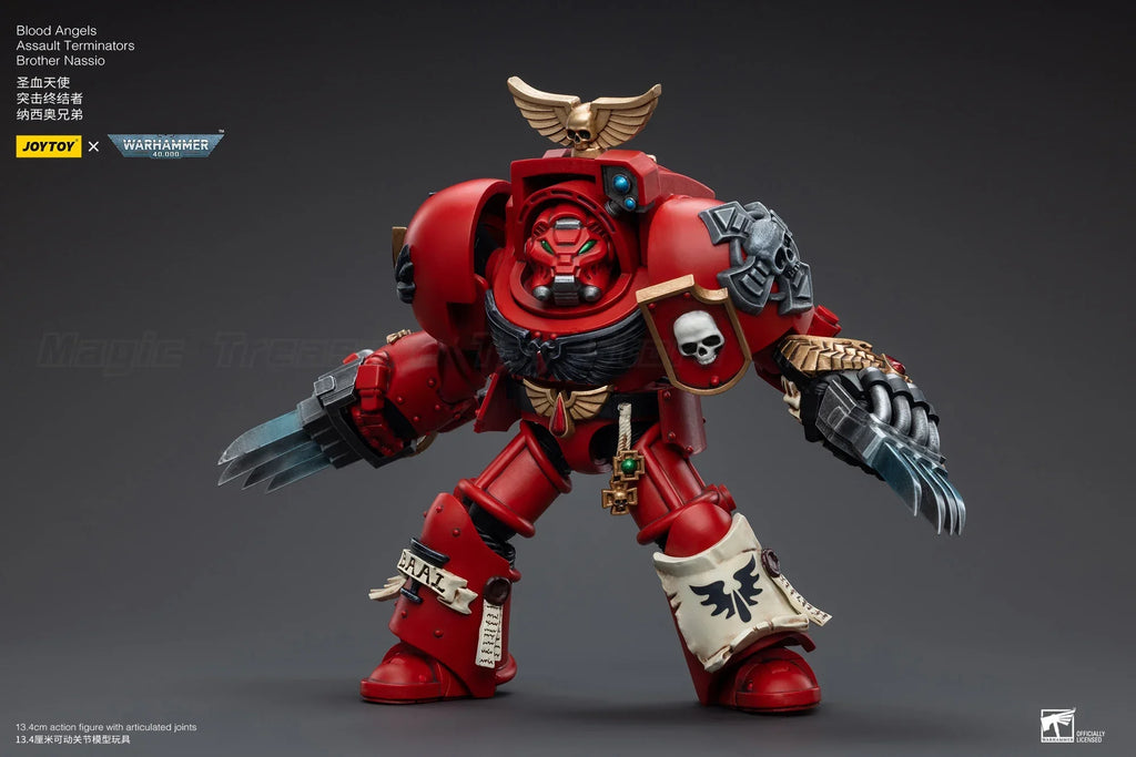 【In stock】JOYTOY Warhammer 40K Blood Angels Assault Terminators Brother Nassio 1/18 Action Figure Toys
