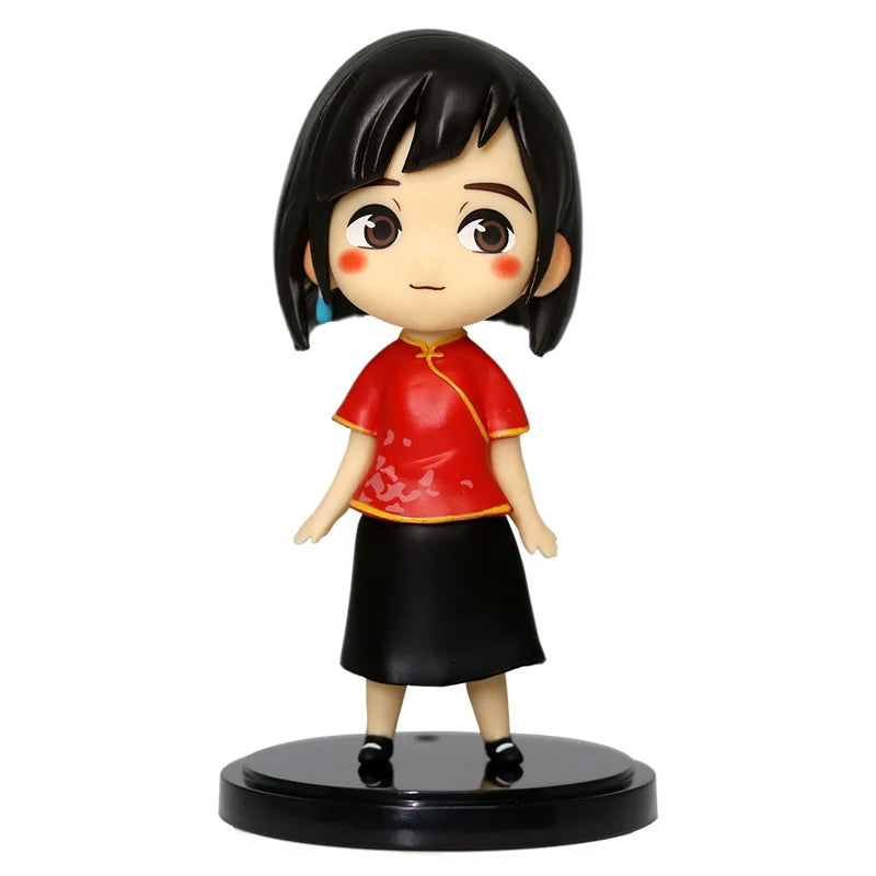 Chinese Style Anime Ornament Big Fish Haitang Kun Q-Version Handmade Exquisite Model Doll Collectible Action Figure Toy