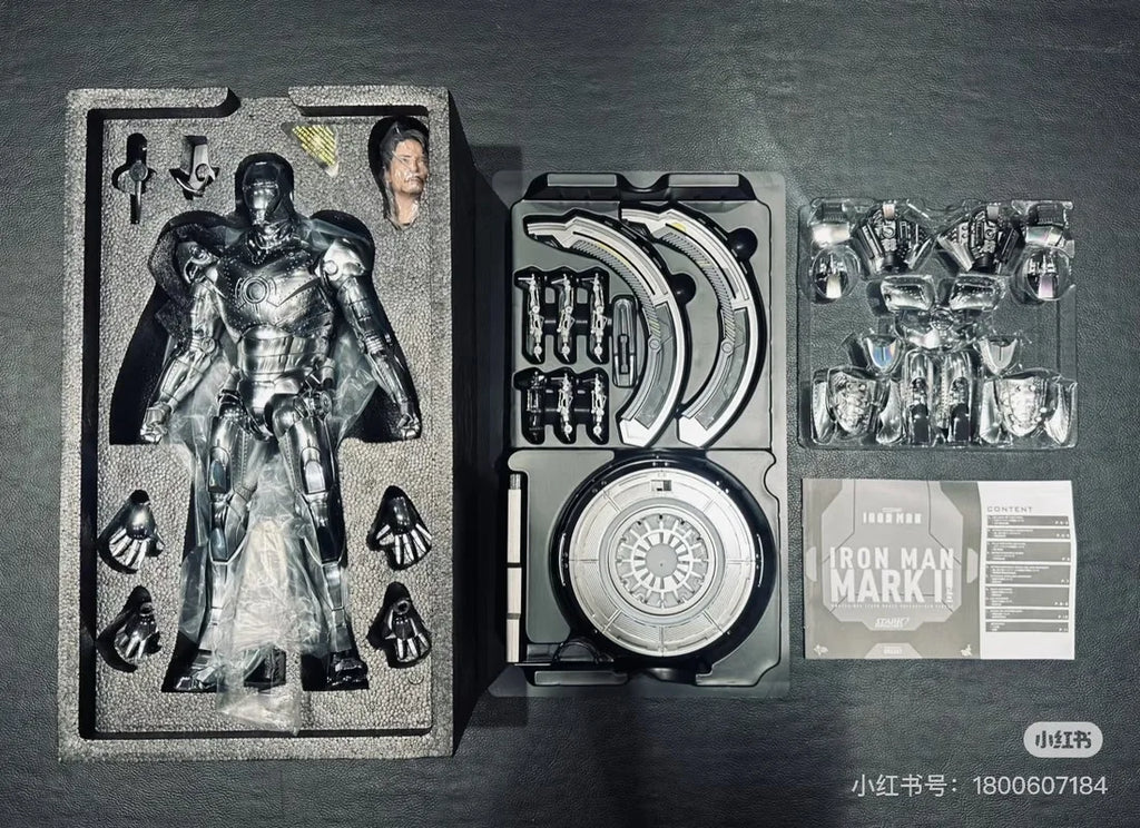 Genuine Hottoys Marvel Ht Figure 1/6 Mms733 Iron Man Mk2 2.0 Mark2 Die Cast Action Figurine Collection Model Customized Doll Toy