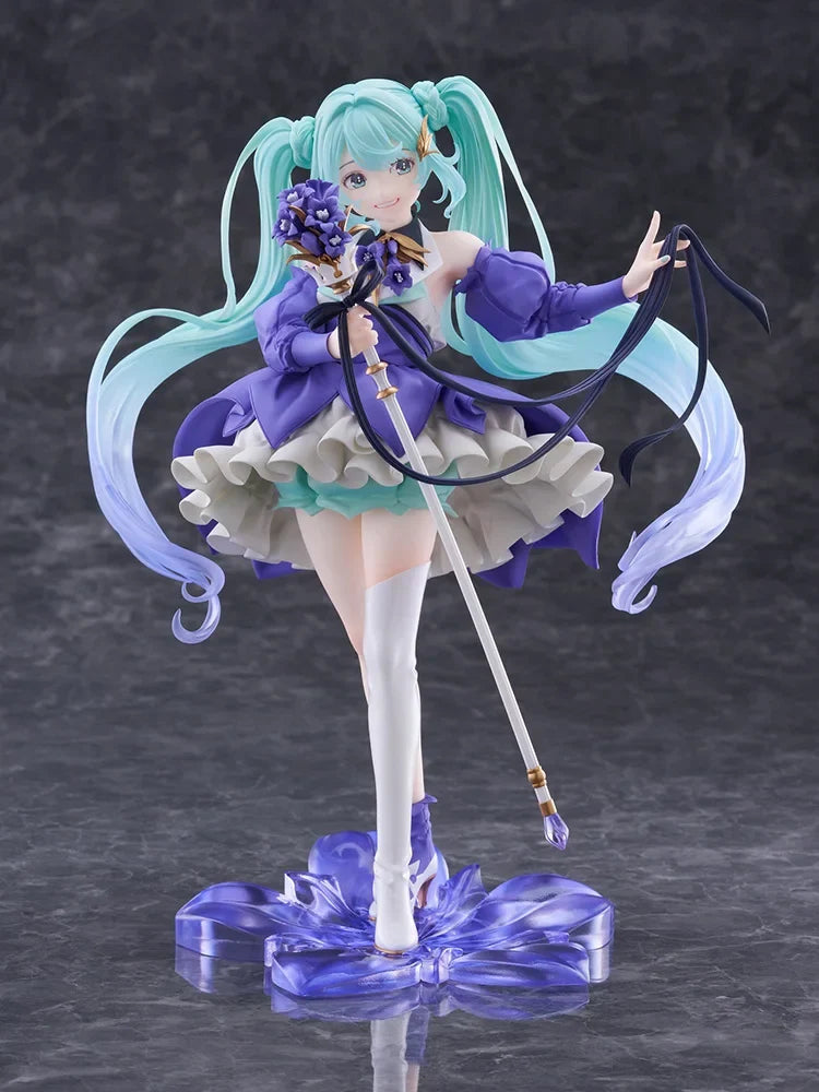 Original Taito Vocaloid Hatsune Miku 2024 Birthday Flower Ver. Figure Amp 21cm Figurine Collectible Anime Model Toy Kid Gifts