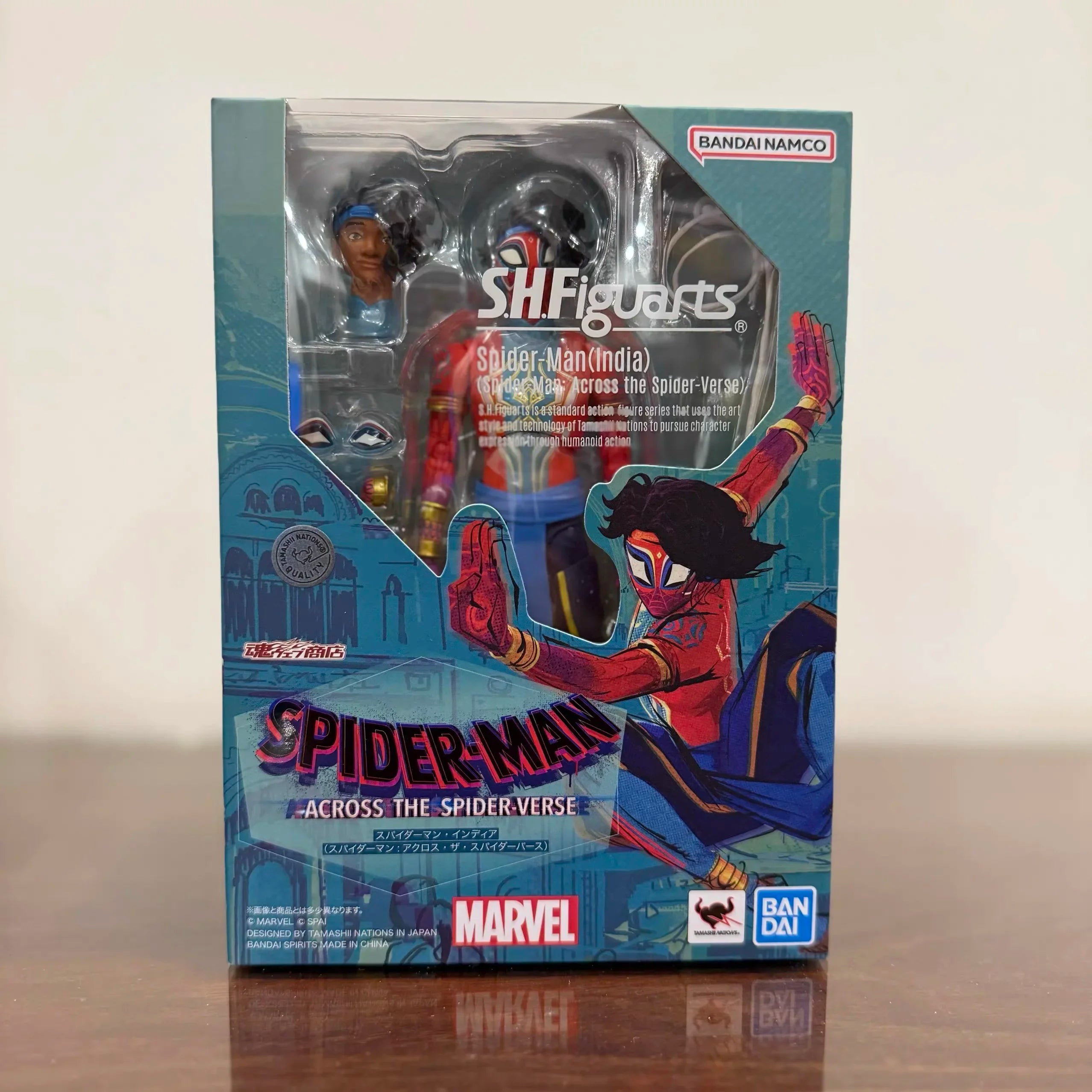 In Stock Original Bandai SHF American Series Spider Punk (Spider-Man: Across The Universe) Movable Doll Model Gift Collection