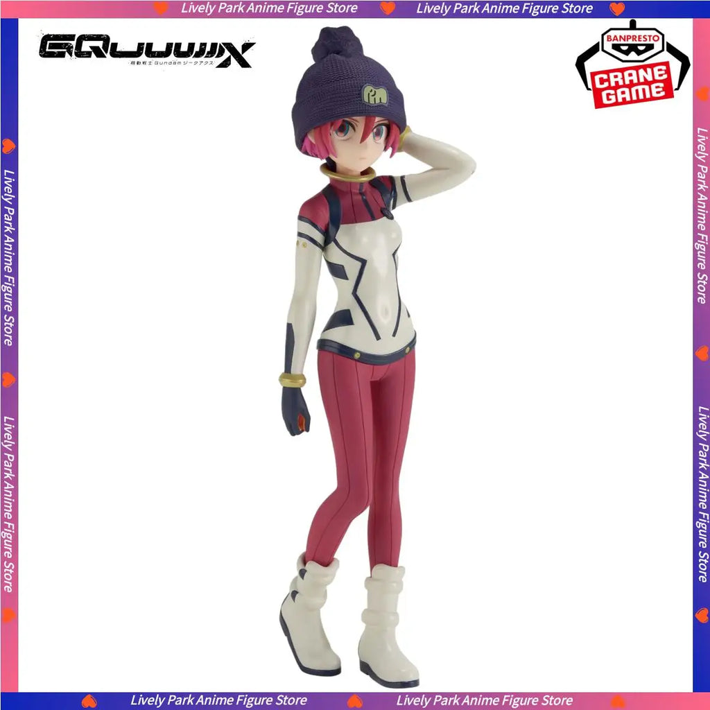 BANDAI Original Boxed NAMCO GQuuuuuuX GUNDAM Amate Yuzuriha MACHU Anime Action Figures Model Statue Toys Ornaments Figure