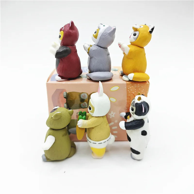 Mini Mofusand Q Version Action Figure Cake Decoration  anime figure
