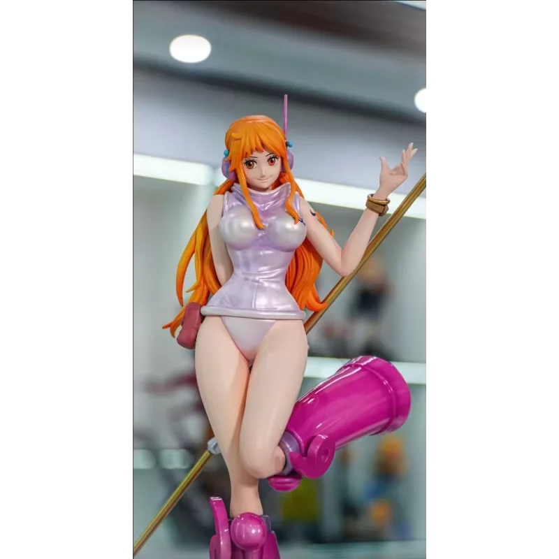 JT Studio 33CM Nami Figur ONE PIECE Nami Anime Figuren Egghead Island PVC Statue Sammlermodell Spielzeug Raumdekoration Geschenke