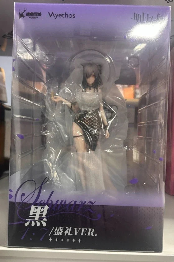 In Stock Myethos Arknights Schwarz Ceremony Ver. 1/7 Figure Anime Model Trendy Toys Desktop Doll Collectibles