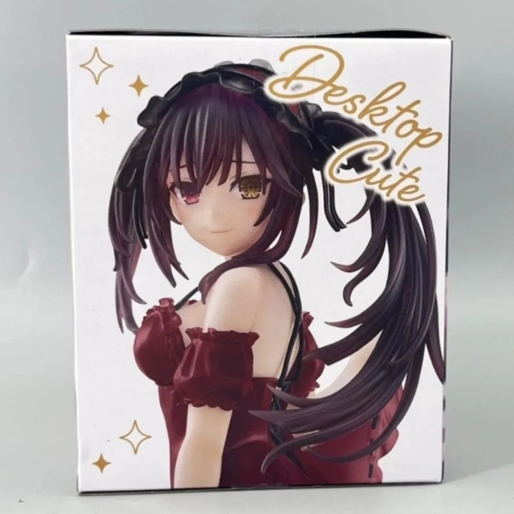 In Stock Taito Original Genuine Anime Date A Live IV Tokisaki Kurumi Desktop Cute Figure Nightwear Renewal 13cm Model Toy Figure