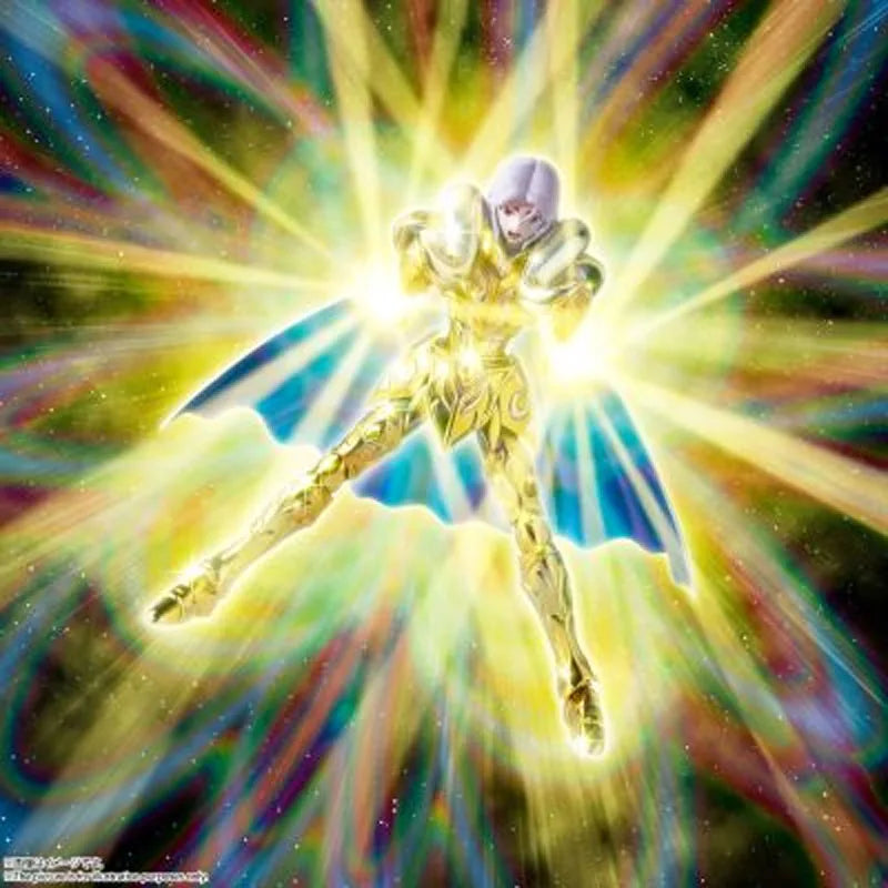 Bandai Original Myth Cloth EX Aries Mu 180mm Anime Action Figures Toys for Boys Christmas Gift Collectible Model Ornaments