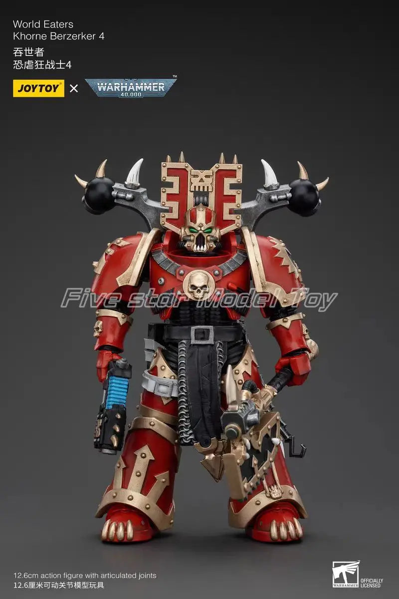 【FS】 Original JOYTOY Warhammer 40K World Eaters Khorne Berzerker 7pcs 1/18 Action Figures Anime Models Toys Gifts Collection