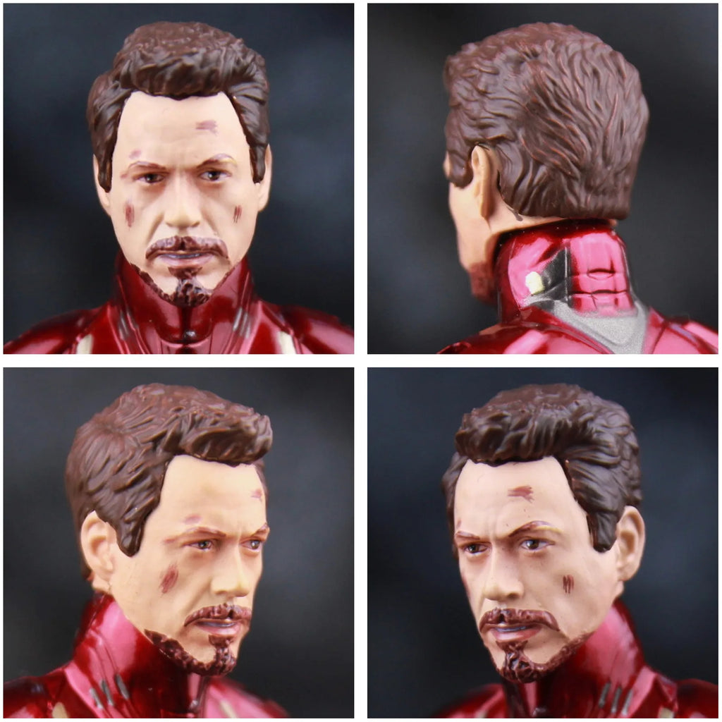 ZD Toys Marvel Iron Man MK85 2.0 LED 7" Action Figure The Infinity SAGA Mark LXXXV 1.0 Mark 85 Hologram Shield Nano Weapons Doll