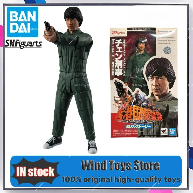 In Stock Bandai S.H.Figuarts SHF Police Story Jackie Chan Action Figure Model Toys Collect Gifts