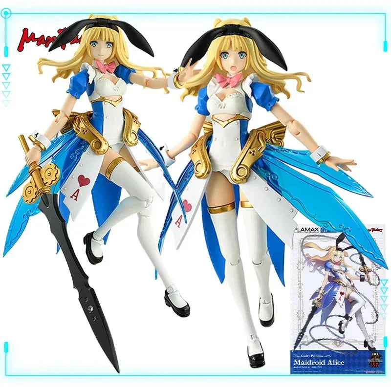 Max Factory Echtes Original Guilty Princess Plamax GP-02 Maidroid Alice 16cm Mobile Suit Girl Montagemodell Spielzeug Actionfiguren
