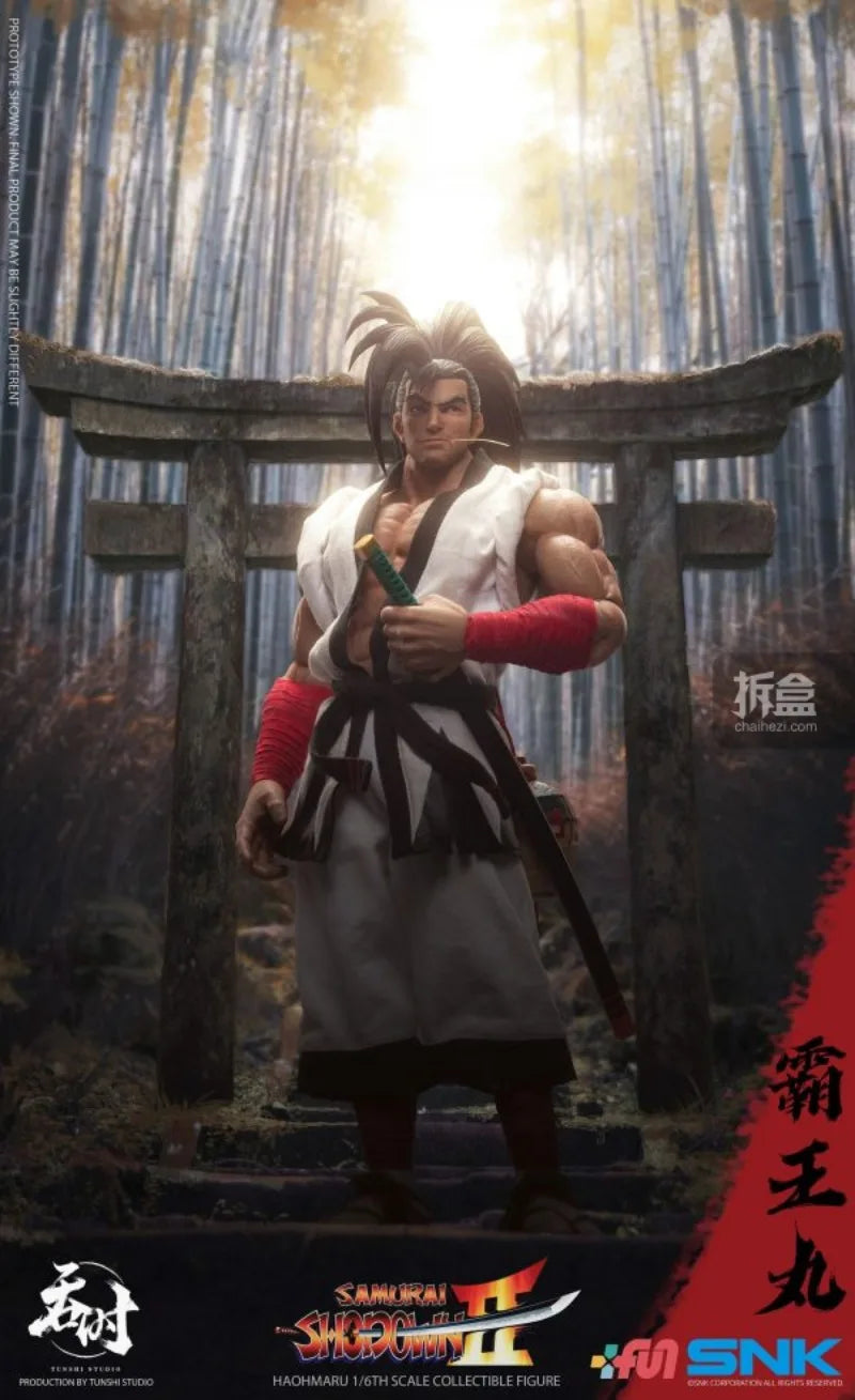 TUNSHI STUDIO Original Shin Samurai Shodown:Haohmaru Jigokuhen Series 6-inch Cloth Doll Action Joint Mobility Figure Model Toys