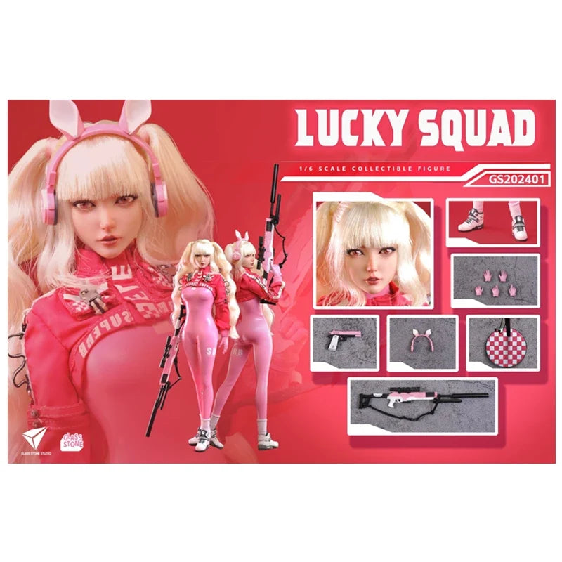 Glass Stone GS202401 1/6 Scale Movable Lucky Team Soldier Model Toy Figurine 12 Inch Collectible Miniature Doll In Stock