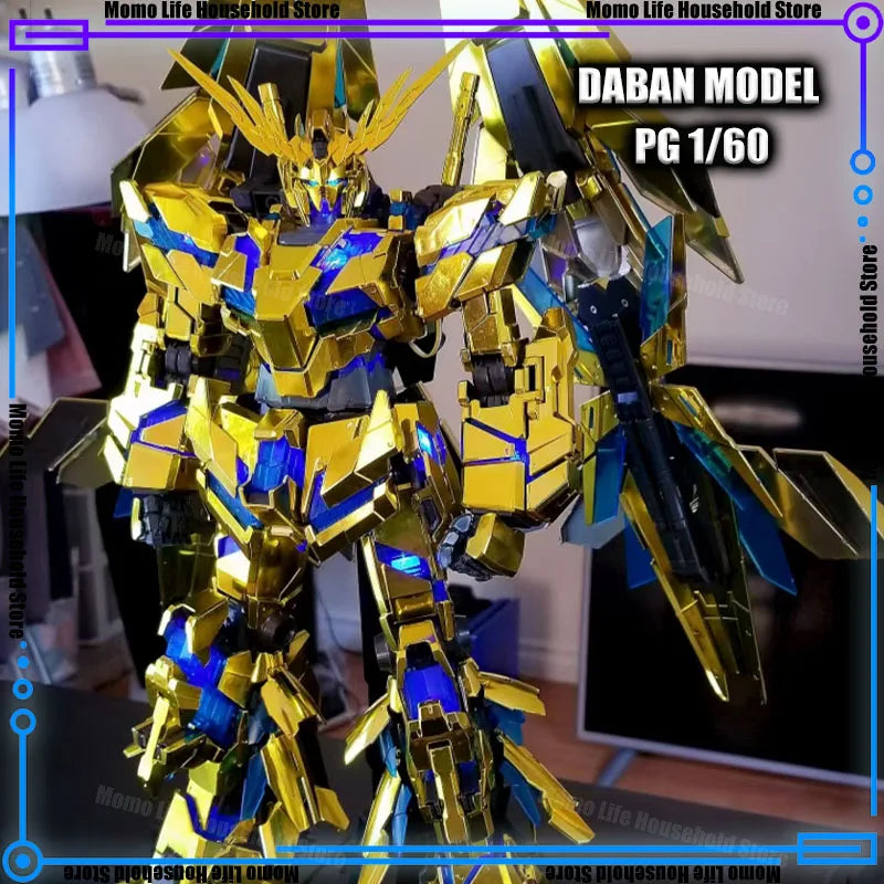 In Stock Daban 1/60 Pg Rx-03 Unicorn 03 Phenex Nt Assembly Model Kits Plastic Skeleton Action Figure Robot Plastic Model Toys