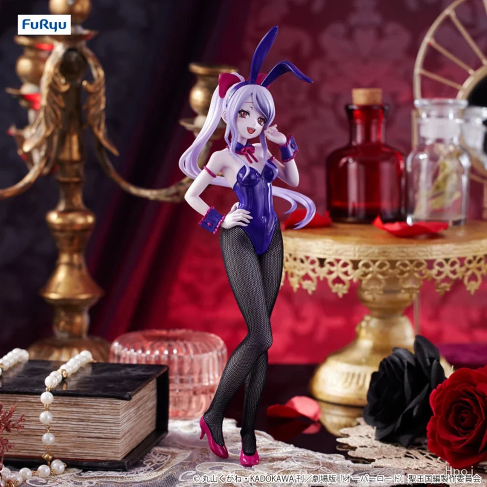 19CM Anime Overlord Shalltear Bloodfallen BiCute Bunnies Figure Stand Model Toy Doll Action Figure PVC Desktop Ornaments Gifts