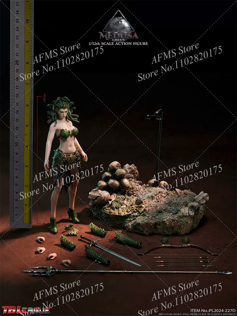 TBLeague PL2024-227 Sammlerfigur im Maßstab 1:12 Medusa Griechische Mythologische Schlangenhaarige Hexe 6" Soldatin Actionfigur Modell