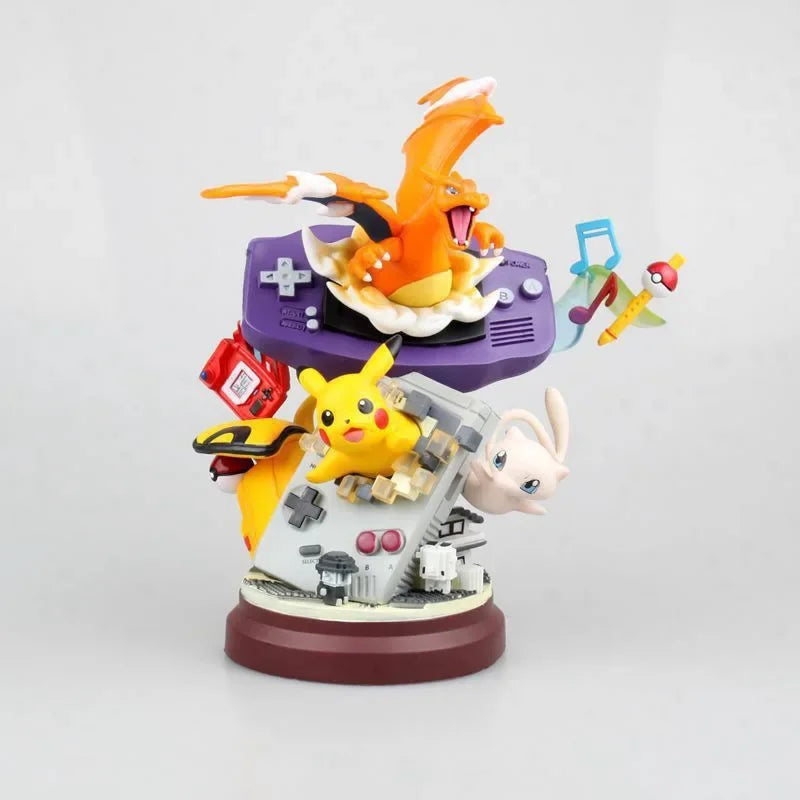 20cm Large Pokemon Collectible Figure Pikachu Charizard Mewtwo, Anime Display Model for Home Decoration Gift