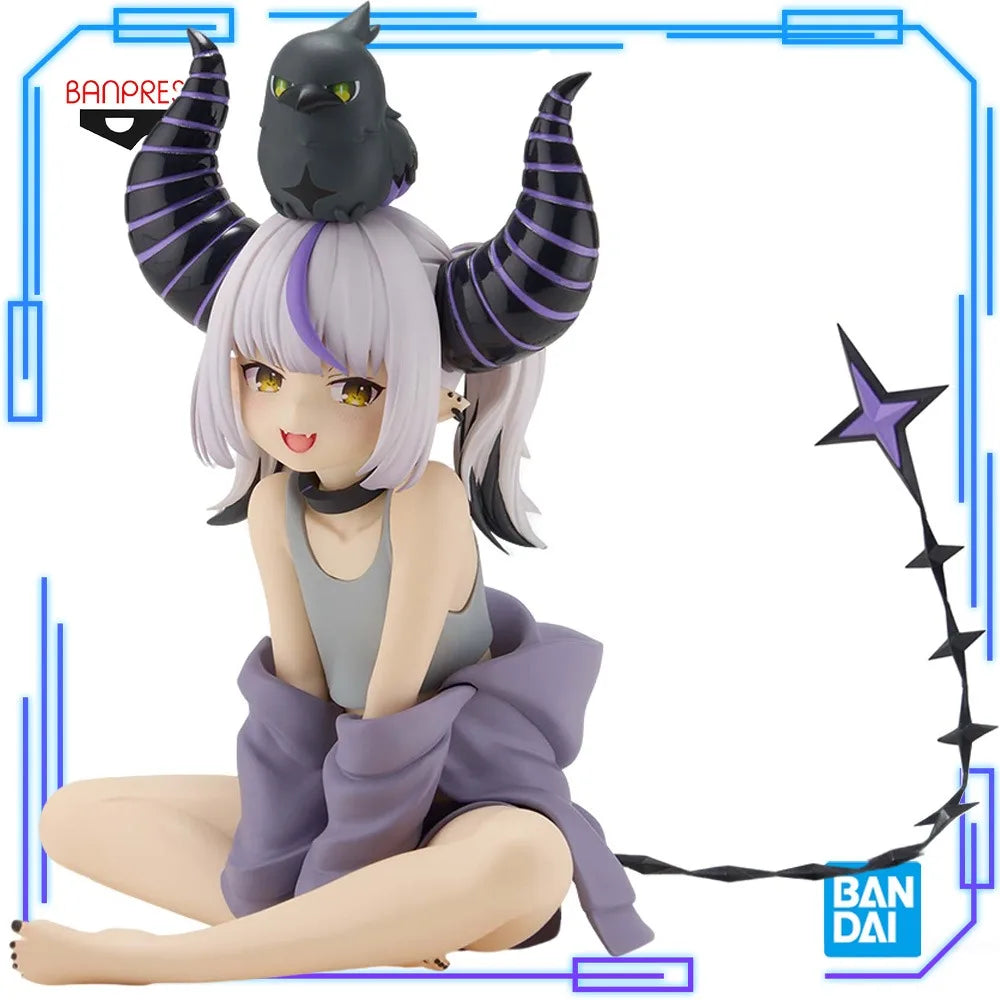 Auf Lager Bandai Original Echtes Banpresto Virtuelles Idol Hololive Karasu La+ Darknesss Relax Time 14cm Modell Spielzeug Figur Weihnachtsgeschenk