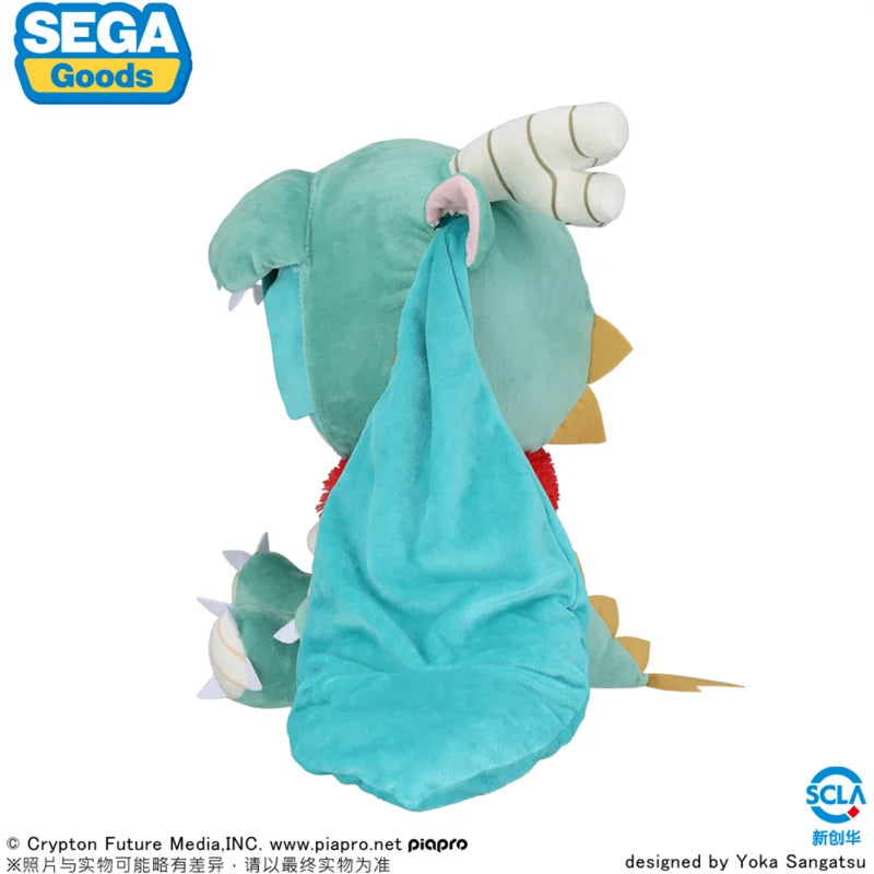 40cm In Stock Hatsune Miku Fufu  Sega Fuwa Puchi Lltatsu 2024 Kawaii Doll Original Anime Figure Model Collectible Toys