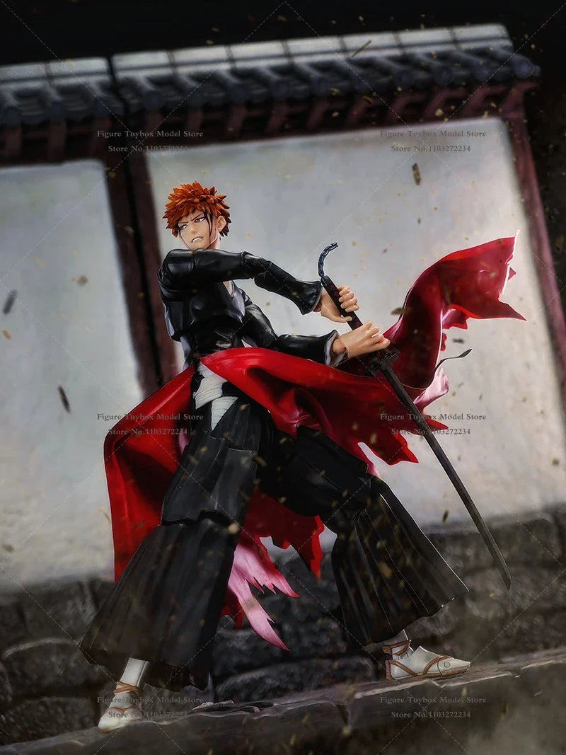 1/12 Kurosaki Ichigo Anime Man Soldier Inner Red White Hemline Cloth Toys Clothes Accessory For Shf Action Figure Decoration