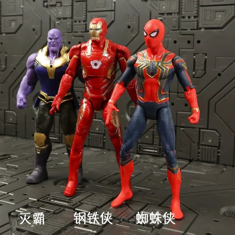 Avengers Hero Loki Spiderman Endgame Action Figure Ironman Thanos Antman Thor Model Props Collection Toy 15-17cm