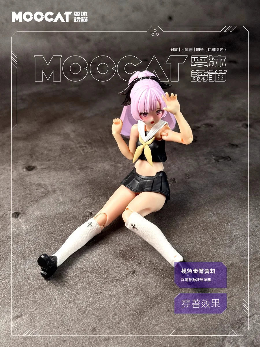 【No Figure】1/12 Scale Female Mini Sleeves Arms Calf Cover Long Socks for 6in Action Figure Romankey Gynoid Kotobukiya Model