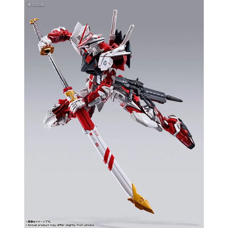 Bandai Original Mobile Gundam METAL BUILD GUNDAM ASTRAY RED FRAME 180mm Anime Action Figures Toys for Boys Gift Model Ornaments