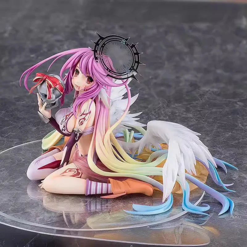 13cm The Game Of Life Classic Edition Nogamenolife Jibril (Heavenly Winged Angel) Anime Figure Model Statue Collection Toys Gift