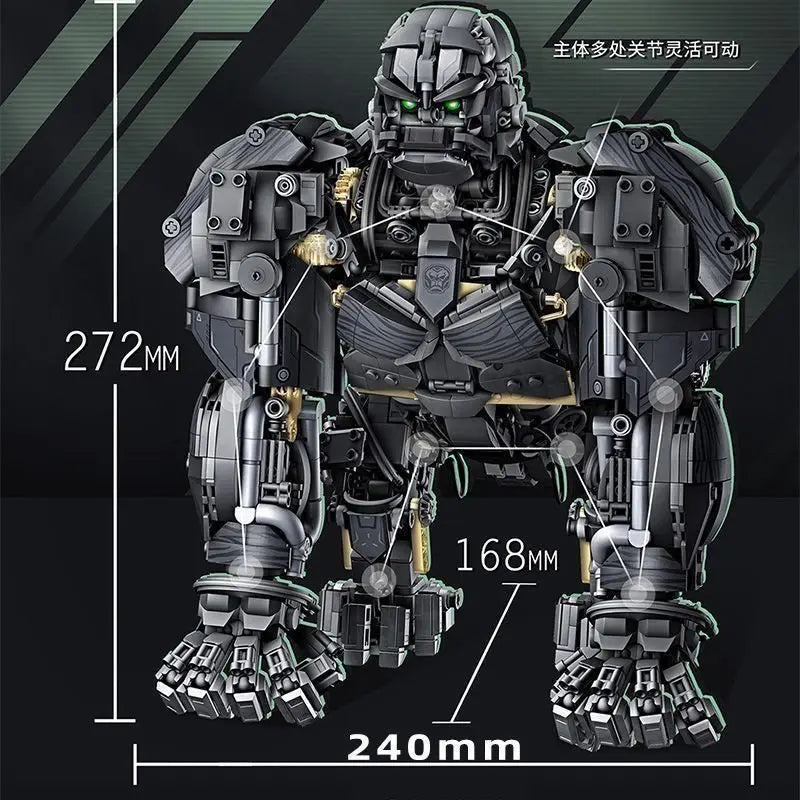 Building Blocks Original Titan Ape Voltron High-Difficulty Adult Assembly Model Toy Collectible Gift for Boys and Girls