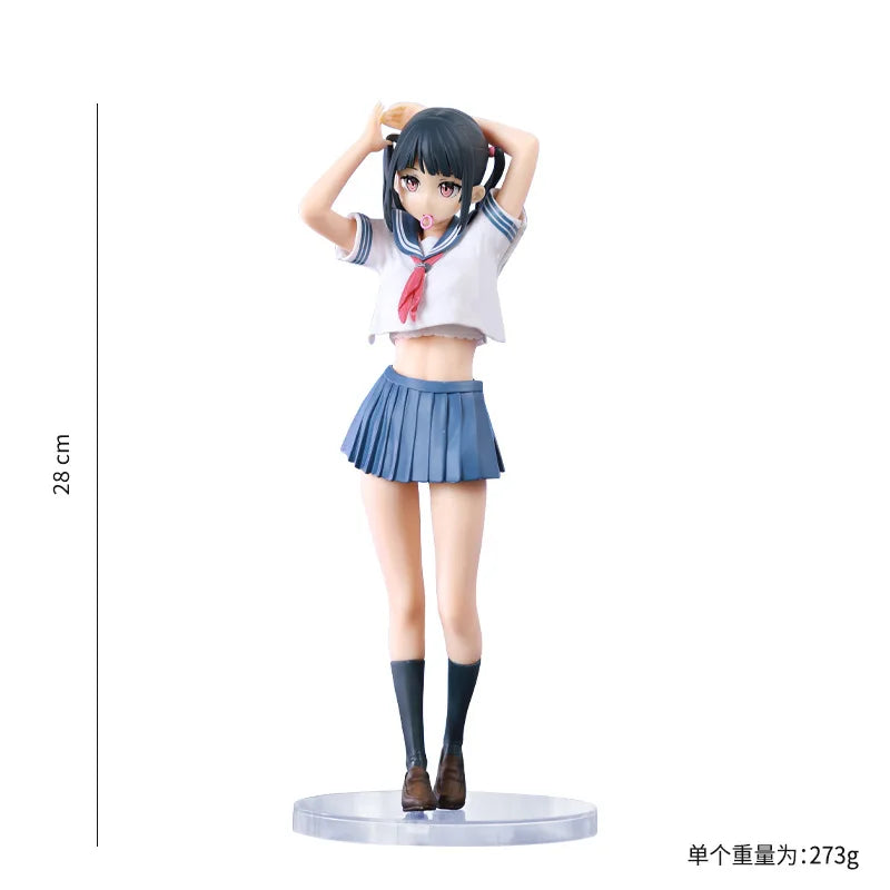 28cm In The Middle Of A Sailor Suit Kawaii Girl Figures Decoration Model Japanese Dolls PVC Sexy Anime Figure Hentai adult Toys
