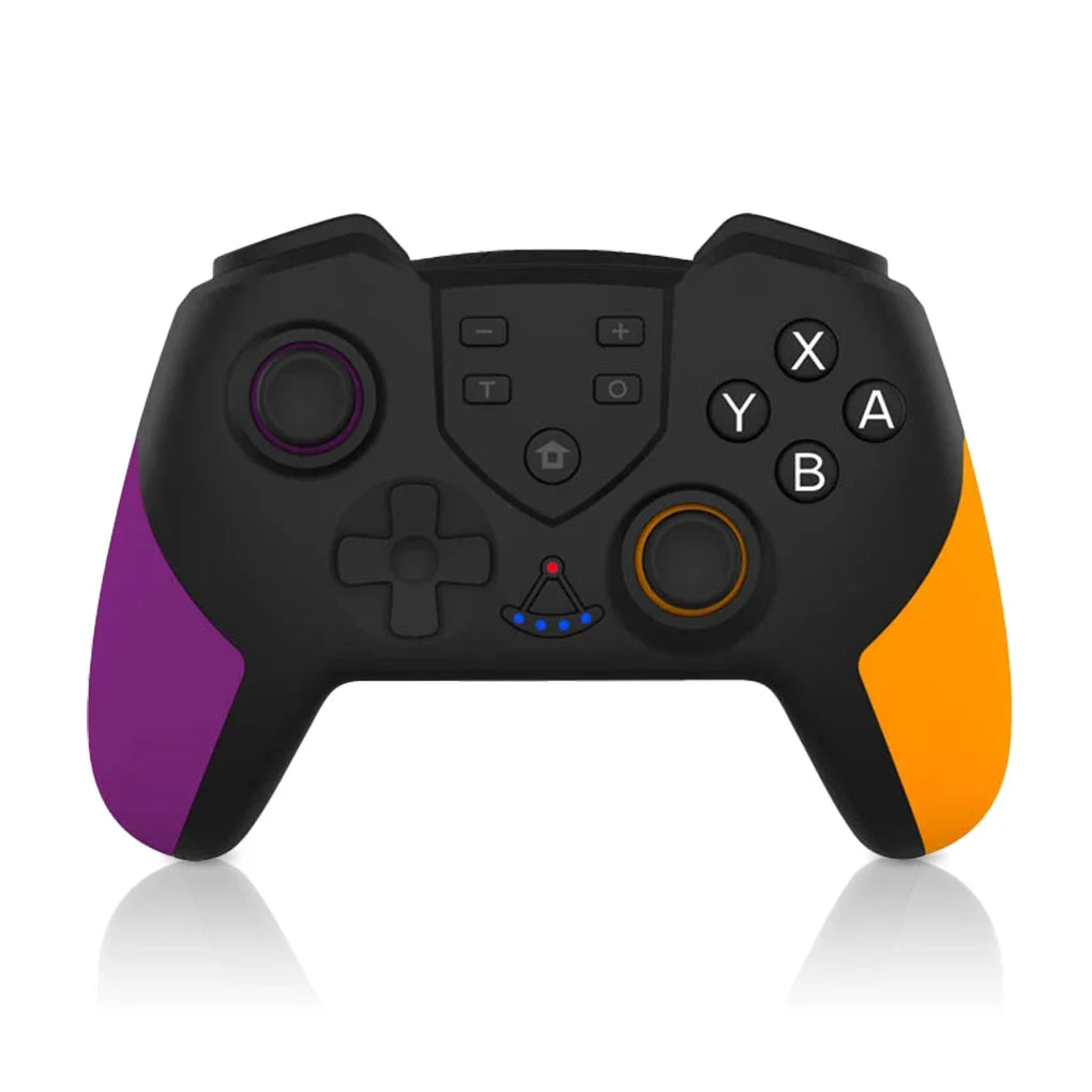 Wireless Gamepad Vibration Joystick Bluetooth-compatible Game Controller Replacement for Nintendo Switch, Green Pink