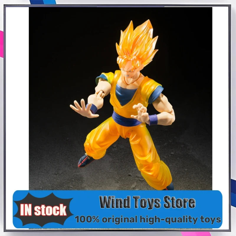 100% Original Tamashii Nations Store Bandai S.H.Figuarts Super Saiyan Goku Z Guerreros Shf Son Goku Dragon Ball Z