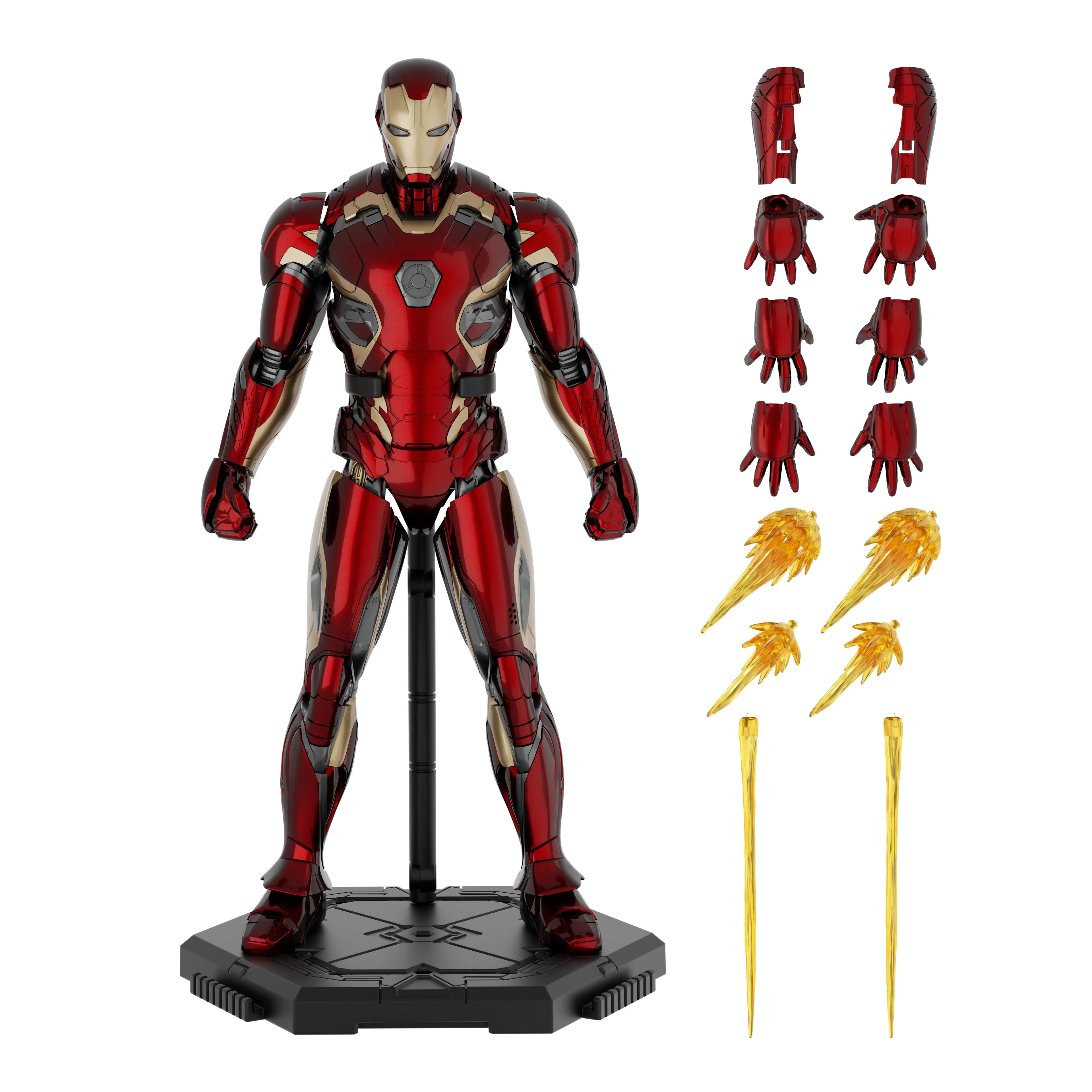 Fondjoy Iron Man MK45 46 Spiderman Venom Assembled Model ABS ACITON  FIGRUE Toy 15cm 1/12 Movie Mdoel Figure Collect Hobby Gifts