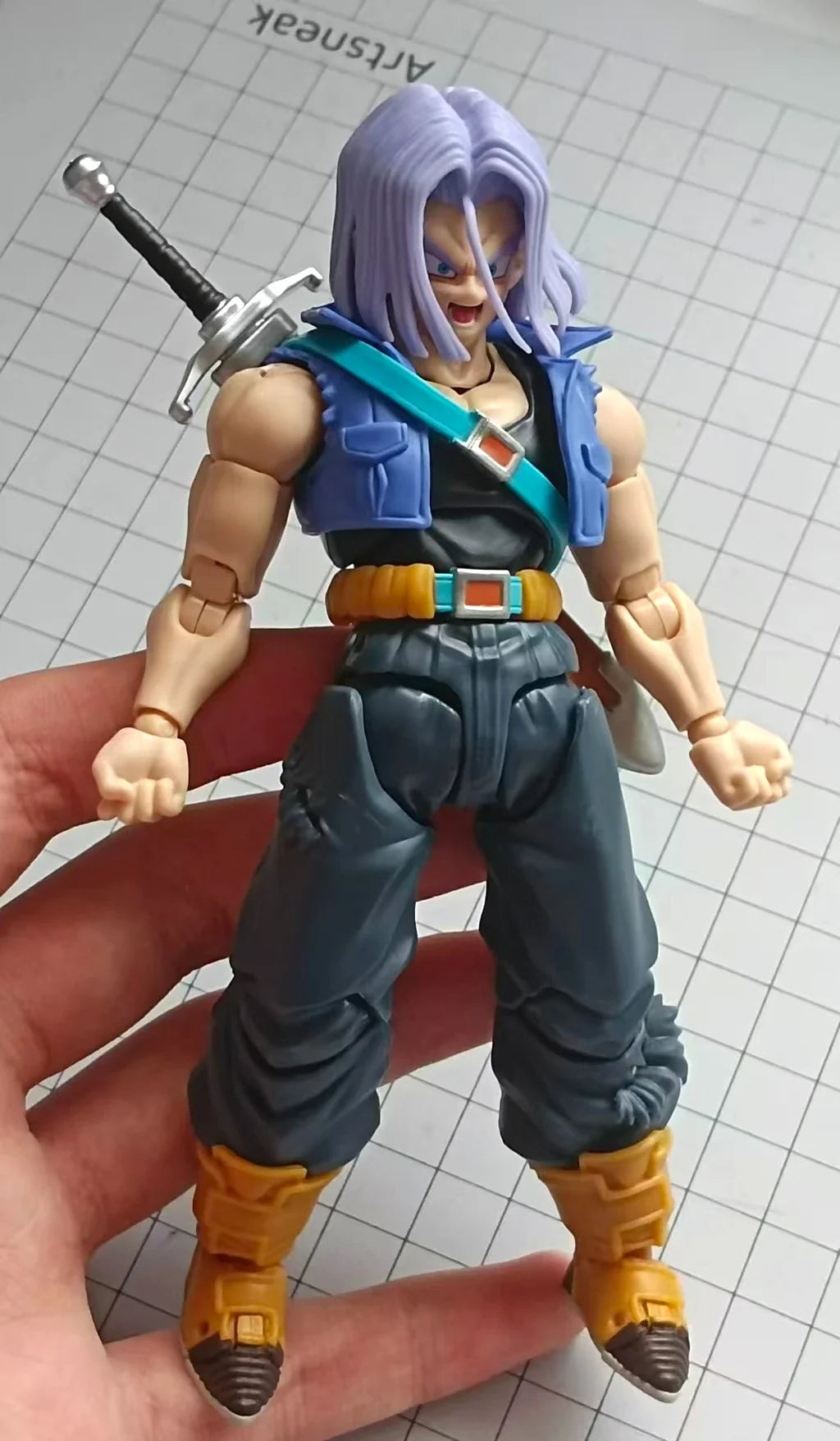 In Stock Demoniacal Fit Shf Dragon Ball Z Super Saiyan Action Figure Trunks The Boy From The Future Son of Tomorrow Model Toys
